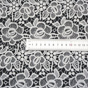 Ruiyi Lace <b>Fabric</b> Medium Weight Water Soluble <b>Embroidery</b> Full Width Trim Apparel Wedding Special Occasion Europe America Style - Product Image 4