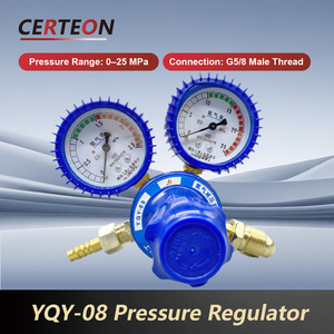 Régulateur de pression pour oxygène avec double manomètre filetage mâle G5/8 soudage argon CO2 propane régulateur - Product Image 2