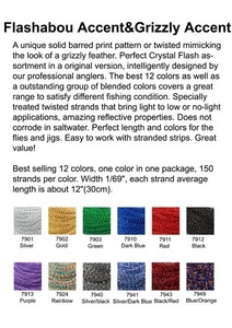 ชุดวัสดุสำหรับผูกเหยื่อตกปลา 12 สี ริพเพิล คริสตัล แฟลช อุปกรณ์ทำเหยื่อตกปลาสำหรับเหยื่อตกปลา ชุดคริสตัลแฟลช 09D-QXC1 (B07) - Product Image 4