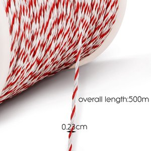 Cercado eléctrico para ganado, cerca de 6x0,2mm, alambre de polialambre ss, diámetro de 2mm, para ovejas, vaca, granja o tierra de pastoreo - Product Image 2