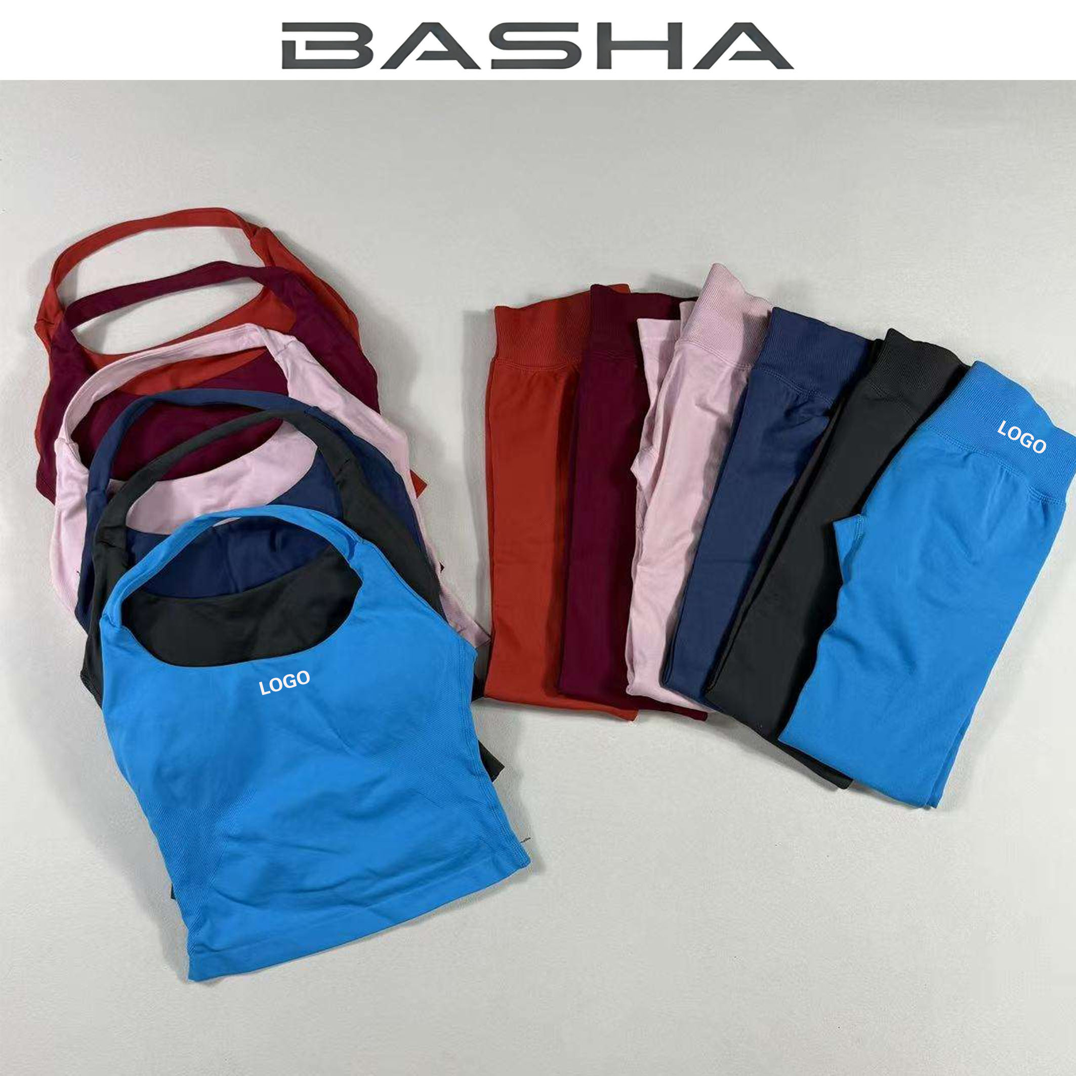 Wholesale OEM Women's Backless Yoga Tank Top Seamless Solid Color Gym Bra Quick Drying Breathable U-Neckline Sports Fitness Vest