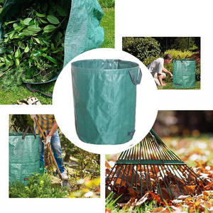 Sac de <span class=keywords><strong>Compost</strong></span> d'engrais organique à feuilles caduques de jardin réutilisable de grande capacité Sacs de feuilles de jardin en plastique avec couvercles - Product Image 2