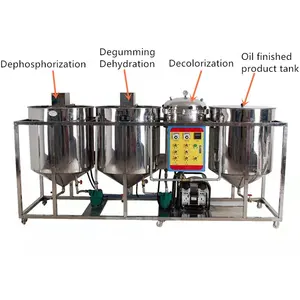 Machine de raffinerie de pétrole brut de palmier de tournesol de haute qualité