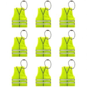 Porte-clés gilet de sécurité réfléchissant et imperméable, équipement de sécurité extérieur haute visibilité pour la nuit, pour sacs à dos, vélos, vestes - Product Image 3