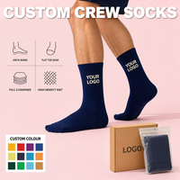 Chaussettes de sport Juncai pour hommes, en coton, imprimées, tricotées, emballées, de marque de créateur, avec logo de luxe, chaussettes personnalisées