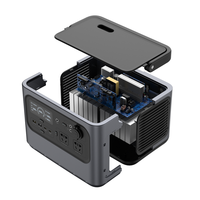 Alimentation de secours PISEN prise ue 600w double charge portable rechargeable banques d'alimentation centrale électrique pour le camping en plein air