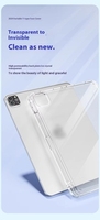 Étui intelligent pour iPad Mini 6 7 8,3 pouces, vente flash, coque souple en TPU transparente avec dos en acrylique, étui de protection pour tablette avec support pour stylet