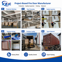Puerta de Acero Galvanizado con Núcleo Reforzado, Recubrimiento en Polvo Personalizado OEM, 90/120 Minutos de Resistencia al Fuego, Marco KD, Certificación UL 10C