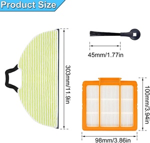 RV2610WA RV2620WA RV2410WD AI Ultra Replacement Parts Accessories Side Brushes Mop Pads HEPA Filters for <strong>Shark</strong> <strong>Robot</strong> <strong>Vacuum</strong> - Product Image 2