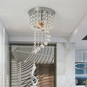 Prix attractif, luminaires de plafond LED en cristal modernes AMJ avec cadre en fer, couleur personnalisable pour hôtel et restaurant, nouvelle <span class=keywords><strong>tendance</strong></span> <span class=keywords><strong>2023</strong></span> - Product Image 4
