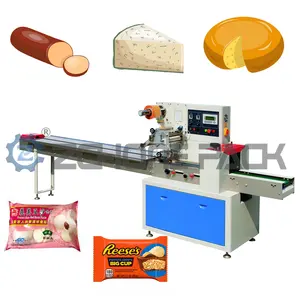 Horizontal Packaging Chocolate Sanitary Pad napkin Tissue Pasta Making Chicken Paper Honey Spoon Grain Packing Machine