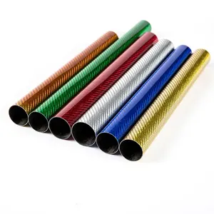 Light weight Carbon tube 3K twill matte color black carbon fiber pole