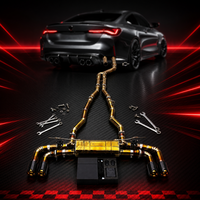 Tuyaux d'échappement Catback pour BMW M3 E90/E92/E93 4.0L 2007-2013 en titane, sortie quadruple, puissance améliorée