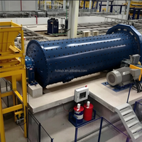 Broyeur à boulets robuste de 5 TPH pour la Chine avec moteur AC, machine de broyage de minerai d'or pour roche dure et quartz, à économie d'énergie