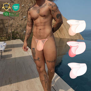 Sous-vêtements pour <span class=keywords><strong>homme</strong></span>, <span class=keywords><strong>string</strong></span> sexy, couleur néon, en soie glacée, sans couture, sensation transparente, bretelles fines, taille basse, sexy, gay, ropa interior sexy hombre - Product Image 1