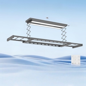 Manufacturer direct sales intelligent voice controlled <b>drying</b> LED lighting remote control lifting electric <b>drying</b> <b>rack</b> - Product Image 5