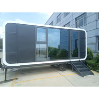 20ft 40ft Studio pod Apple cabin House Prefab House glamping pod cabin Extensible House Sliding pod