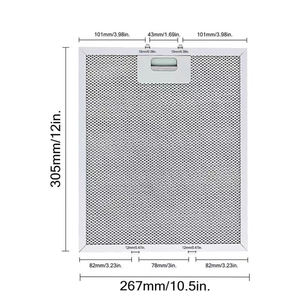 Filtro de Grasa de Malla de Aluminio |   Accesorio <span class=keywords><strong>para</strong></span> Campanas Extractoras y Sistemas de Filtración de Aceite - Product Image 2