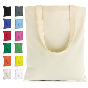 Sac à provisions en coton biologique Sac à main en toile Sacs fourre-tout en toile 5oz 6oz 8oz 10oz 12oz 16oz 18oz Sac d'épicerie de supermarché - Product Image 1