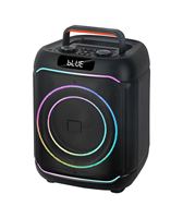 Enceinte Bluetooth d'extérieur JBR-819 avec basses puissantes 7.4V 40W, 2 boutons, batterie lithium 7.4V 3600mAh et lumières RGB pour les fêtes