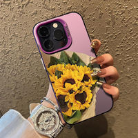 Coques de Téléphone Antichoc Luxe Fleurs pour iPhone 17 Air 16 15 Plus Pro Max 14 13 12 11 X – Housse de Protection Anti-Chute Personnalisée