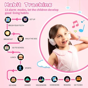 <span class=keywords><strong>Montre</strong></span> connectée pour filles, cadeau pour les 5-12 ans, 39 jeux, écran tactile HD 1,54 pouces, caméra vidéo, lecteur de musique, podomètre, lampe de poche, jouet éducatif - Product Image 4