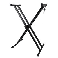 Double-pipe X-type Iron Piano Stand with Disassembly Assembly 7-Speed Adjustable Keyboard Stand (Model JYC-D-X4)