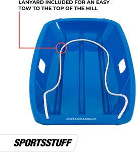 Downhill <span class=keywords><strong>Xtreme</strong></span> Flexible Adultes Enfants Toboggan en plastique Traîneau à neige Traîneau de Noël Enfants Planche d'herbe Portable 65cm - Product Image 4