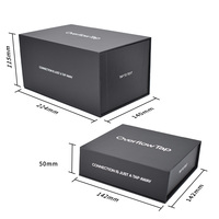 Haute qualité personnalisé noir magnétique luxe boîte-cadeau mat stratification éponge doublure pour Drone AI lunettes boîtes magnétiques fournisseur