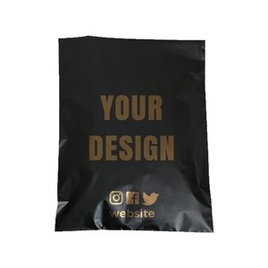 Black Poly Express Mailer Self Adhesive Courier Packaging <b>Bag</b> Waterproof Shipping Pouch Custom Logo for Clothing - Product Image 5