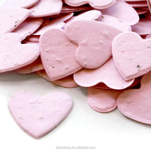 Экологичная открытка из семян растений ручной работы с новым индивидуальным принтом в форме сердца - Product Image 6