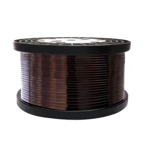 2024 Customizable Poly Wrap Winding Resistance Flat Wire enameled flat aluminium wire High Voltage Type wiremagnet