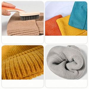 หมวกบีนนี่ไหมพรมอะคริลิก 100% แบบถักลายแจ็คการ์ด สำหรับฤดูหนาว สั่งทำโลโก้ได้ตามต้องการ ตัวอย่างสินค้าพร้อมส่งเร็ว 男女兼用 - Product Image 4