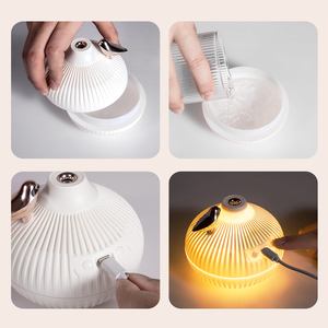 <span class=keywords><strong>Mini</strong></span> humidificador de aire portátil, luz LED colorida, 300ml, <span class=keywords><strong>H2O</strong></span> - Product Image 5
