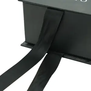 थोक मूल्य आभूषण बॉक्स पैकेजिंग लक्जरी काले कार्डबोर्ड आभूषण पैकिंग बॉक्स