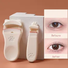 Recourbe-cils professionnel à griffes de chat pour femmes, outil de maquillage de longue durée, modèles mignons, s'adapte à toutes les formes de cils, 2 pièces - Product Image 3