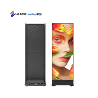 Écran d'affichage LED P1.86 d'intérieur, support d'affichage, écran d'affichage LED, publicité LED, 640*1920, pliable
