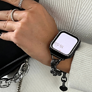 Bracelet de montre Lionorm en forme de cœur pour <span class=keywords><strong>Apple</strong></span> <span class=keywords><strong>Watch</strong></span> Series 11 10 9 8 7 6 38 mm 42 mm, bracelet de remplacement de luxe pour femmes - Product Image 4