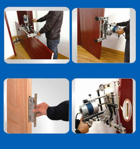 Máquina portátil para abrir agujeros de cerraduras en puertas de madera, máquina de mortajar puertas de madera, máquina de espigar, taladro manual para mortajar, abridor de agujeros 220V - Product Image 6