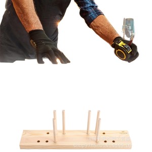 Outil de fabrication de nœuds en bois pour la décoration de Noël, couronnes, rubans, fournitures artisanales, style moderne et simple - Product Image 1