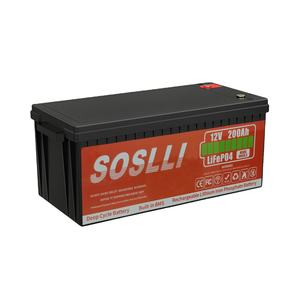 Batteria a Ciclo Profondo 12V Lifepo4 100Ah 200Ah 300Ah Pacco Batteria agli Ioni di Litio Ricaricabile 12V per Accumulo di Energia Solare - Product Image 1