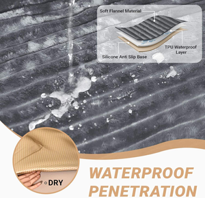 Flannel Waterproof Pet Sheet Washable Warm Soft Underlay for Dogs and Cats Urine Pad Super Absorbent Nursing Care Pet Mat - Product Image 3