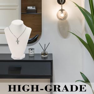 حامل عرض للمجوهرات المخملية السوداء حامل للقلادة مع تخزين Schmuck علبة منظم عرض المجوهرات - Product Image 6