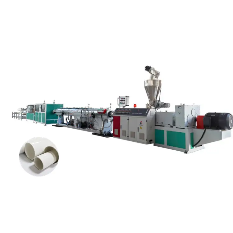 PVC PP PE PPR Plastic Electric Conduit Water Concold Thread Pipe Extruder Extrusion Making Machine