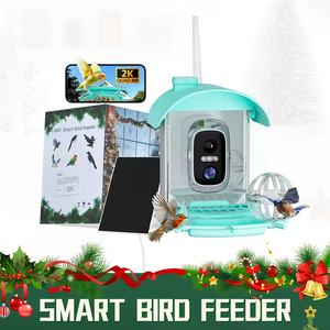 Nouvelle mangeoire à oiseaux intelligente et compacte avec caméra, alimentée à l'énergie solaire et équipée d'une caméra haute définition 4MP, conçue pour l'accrochage - Product Image 3