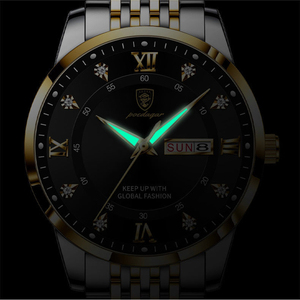 Relojes de acero inoxidable personalizados para hombre, pulsera de cuarzo ultrafina con correa de malla, joyería sencilla moderna, de estilo de negocios - Product Image 3