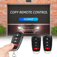 Control Remoto Duplicador de 4 Botones RF 433MHz 1527 con Código de Aprendizaje para Puerta de Garaje