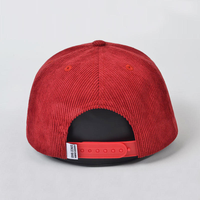 Gorra Snapback de Pana con Logotipo Personalizado al por Mayor, Corona Alta, 5 Paneles, Visera Plana, Bordada, para Marcas de Streetwear, Venta al por Mayor