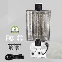 Lampu Tumbuh Hidroponik 1000W HPS DE Fixture, Lampu Tumbuh Bunga HPS/MH 1000 Watt untuk Rumah Kaca dengan Ballast HPS