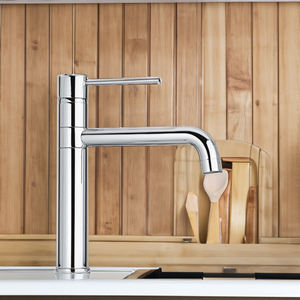 อ่างล้างจานแบบก้านเดี่ยวชุบโครเมียมสำหรับผงซักฟอก - Product Image 4